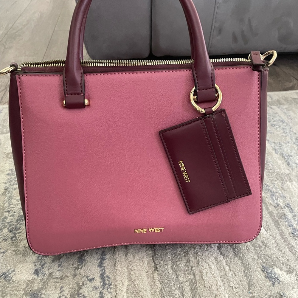 Nine West Pink and Burgundy Women's Bag